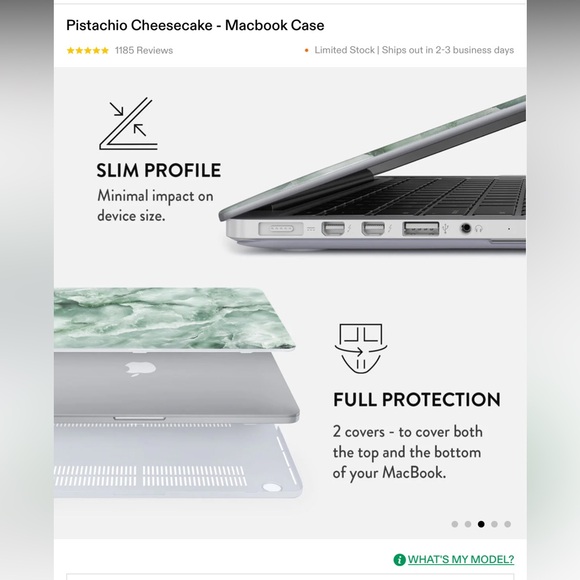 BURGA PISTACHIO CHEESECAKE MACBOOK PRO 13 CASE BRAND NEW - Picture 2 of 3